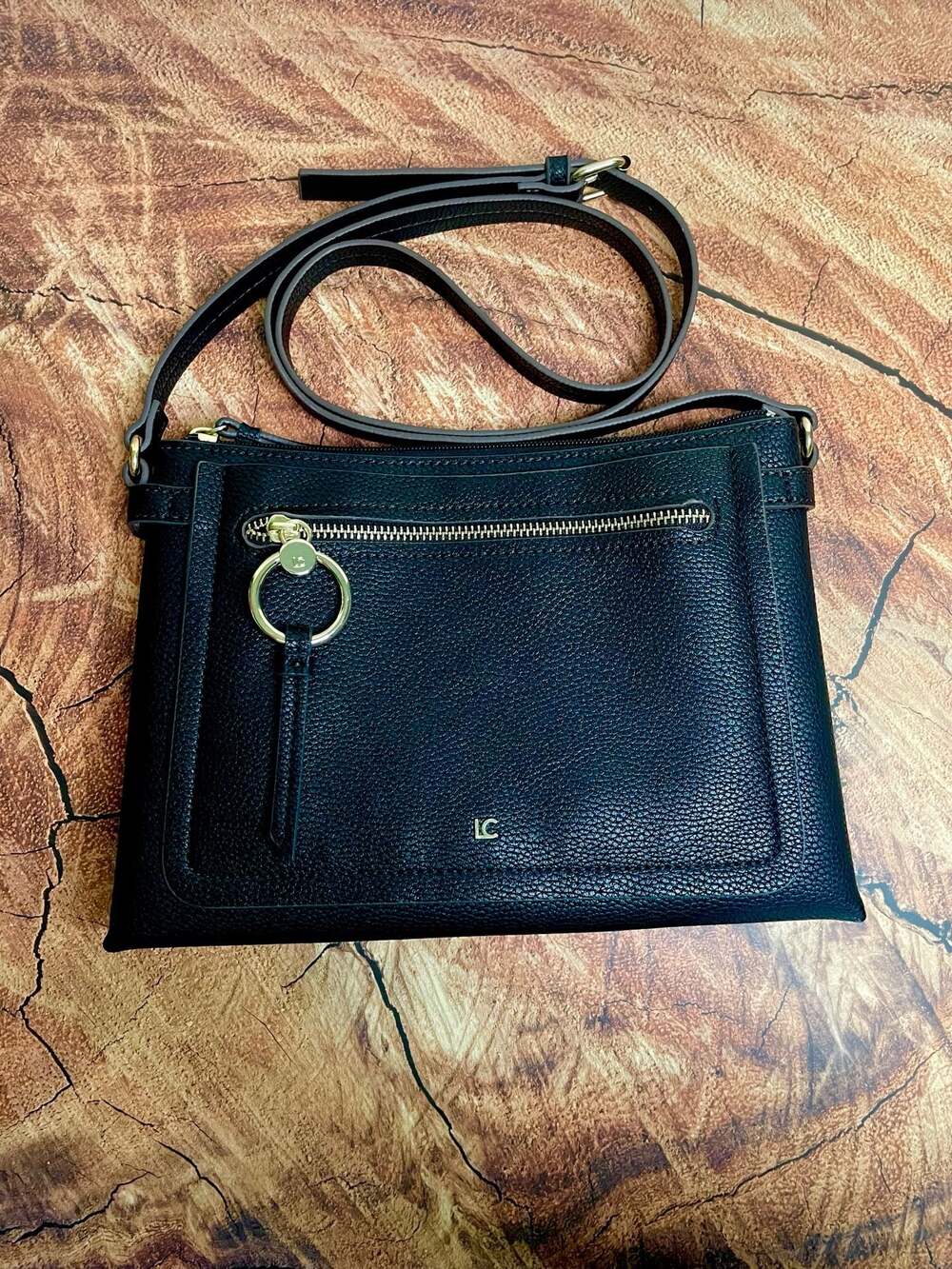 Liz Claiborne Ingrid Black Crossbody Bag